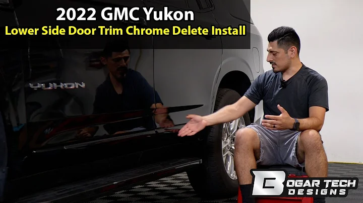 GMC Yukon 2021-2025 Lower Side Door Trim Chrome Delete Install