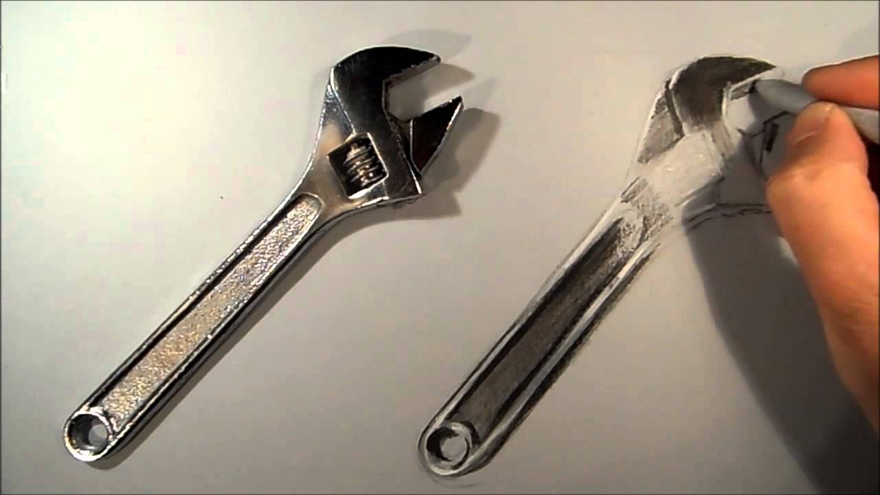 Realism Challenge #2 How to Draw Wrench, Art Drawing