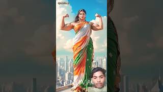 India ki bodybuilder 🇮🇳 Pakistan ki bodybuilder 🇩🇿 jabardast mukabala #ai #ytshorts #trending #video