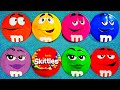 7 Minutes Satisfying with Unpacking Funny Tins with Colorful Skittles and Yummy M&M'S Candy ASMR