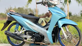 เวฟ110i ทรงแว้น🚀💙#เวฟ110แต่ง