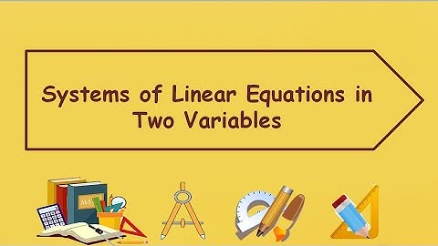 Systems of Linear Equations in Two Variables / Parallel / Perpendicular / Intersecting / Coinciding