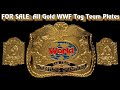 Classic WWF Tag Team Title Plates - All Gold 1997 Stone Cold Edition