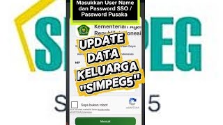 Cara Update Data Keluarga di Simpeg5