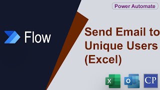 Send email to distinct users from excel | Remove duplicate emails using power automate | Flow