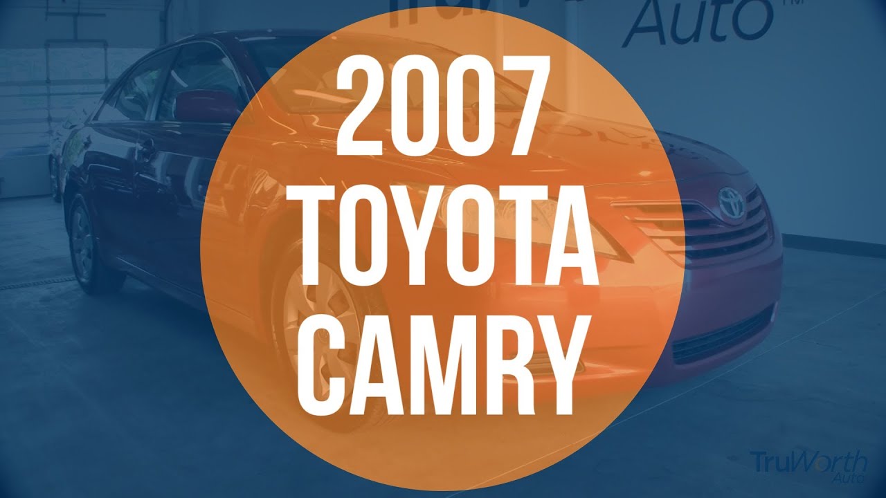2007 Toyota Camry  - TruWorth Auto - Indianapolis - Used Cars