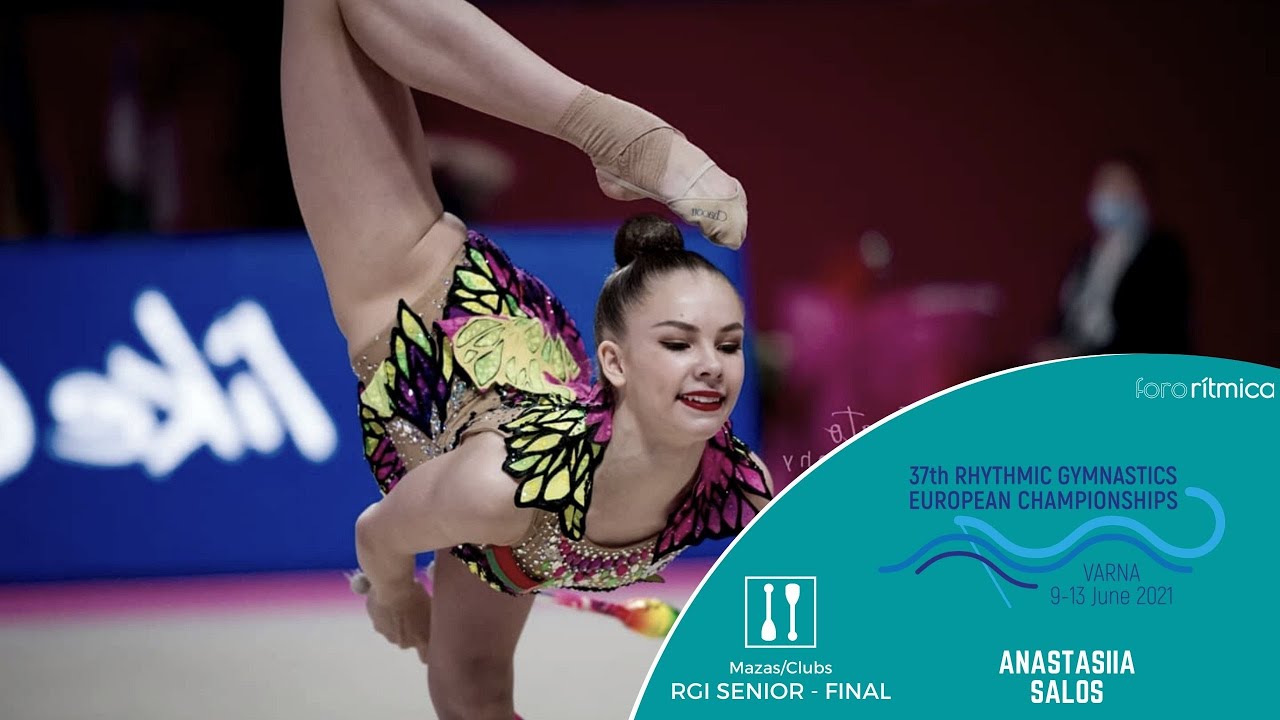 Anastasiia Salos (mazas / clubs) - Final Individual European Championship Varna 2021