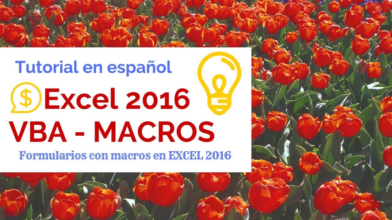 😜 EXCEL 2016 | TUTORIAL de MACROS en excel 2016 | 2 😜 - YouTube