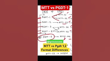 MTT और Pgdt 1 में difference #mtt #pgdt #pgdtproject #mttp06 #mtt51 #pgdt1 #MTT-051#sscjht #ignou