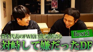 【日本代表ストライカー】原口元気が対峙して嫌だったDFベスト３！！！