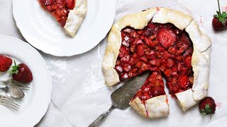 Tarta rustica cu capsuni si rubarba || Galette cu capsuni si rubarba • Tasty Crafts