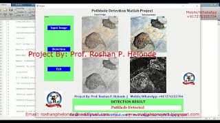 Pothole Detection Using Image Processing | Pothole Detection Using Deep Learning Matlab Code