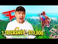 First to Hit a Trickshot Wins $10,000 (Fortnite Challenge w/ Brother)