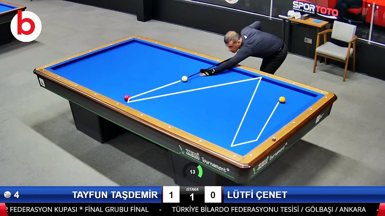 3 Cushion Billiards TAYFUN TAŞDEMİR vs LÜTFİ ÇENET | FEDERASYON KUPASI FİNAL !!