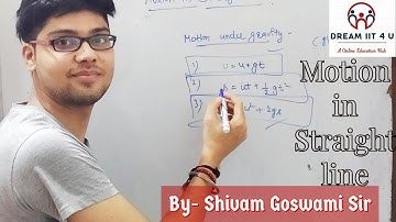 Kinematics || Motion in straight line : By Shivam Goswami