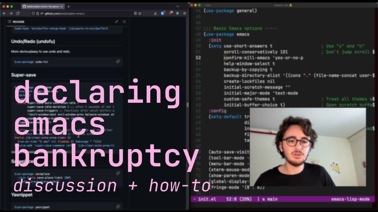 Emacs bankruptcy – fix your Emacs and your life