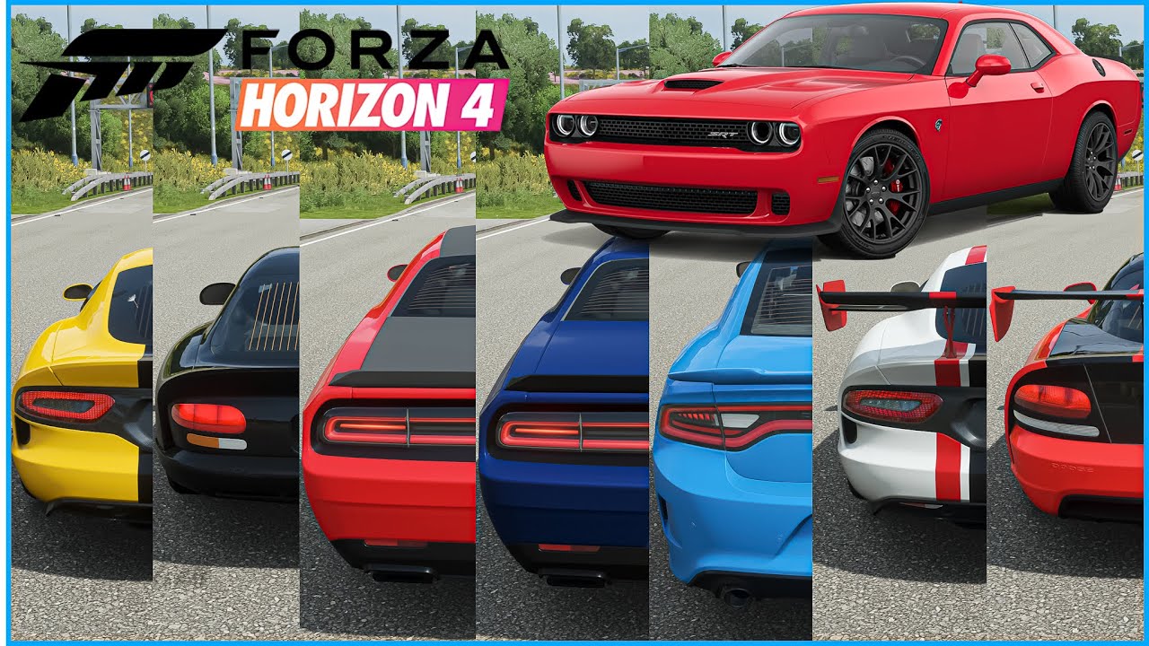 Forza Horizon 4 - Top 12 Fastest Dodge Cars | Top Speed Battle (Upgrade)