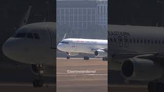CHINA EASTERN AIRLINES A320-200 landing at Seoul Incheon Airport #shorts #aviation #plane #a320
