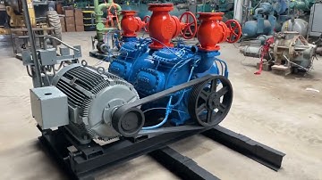Genemco- Vilter 4416 16 Cylinder Reciprocating Compressor Package (4416, 200 HP 460 V, Belt Driven)