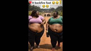 It backfire fast 🤣🤣#funny #viral #trending #comedy