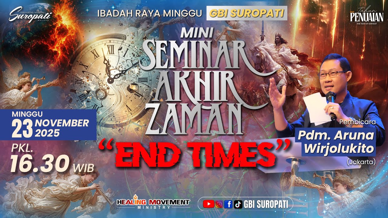 IBADAH ONLINE 16.30 WIB -  23 NOVEMBER 2025 | Pdm. Aruna Wirjolukito