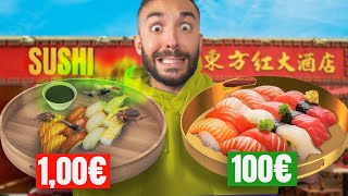 1€ SUSHI vs 100€ SUSHI: qual è il migliore??