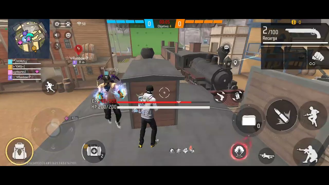 Jugando free fire LLA soy heroico gente