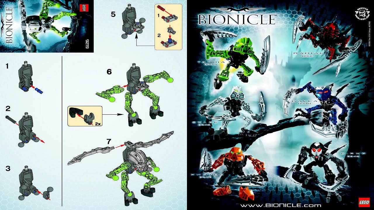 LEGO instructions - Bionicle - 6126 - Good Guy 2008 - YouTube