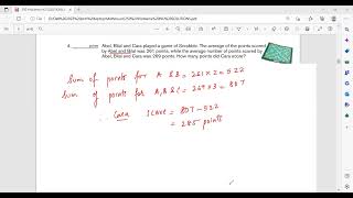 MathCounts Handbook 2021-22#MathCounts#Mean#Airthmetic Mean#Average#2021-21# Problem 1 to 10. Part I