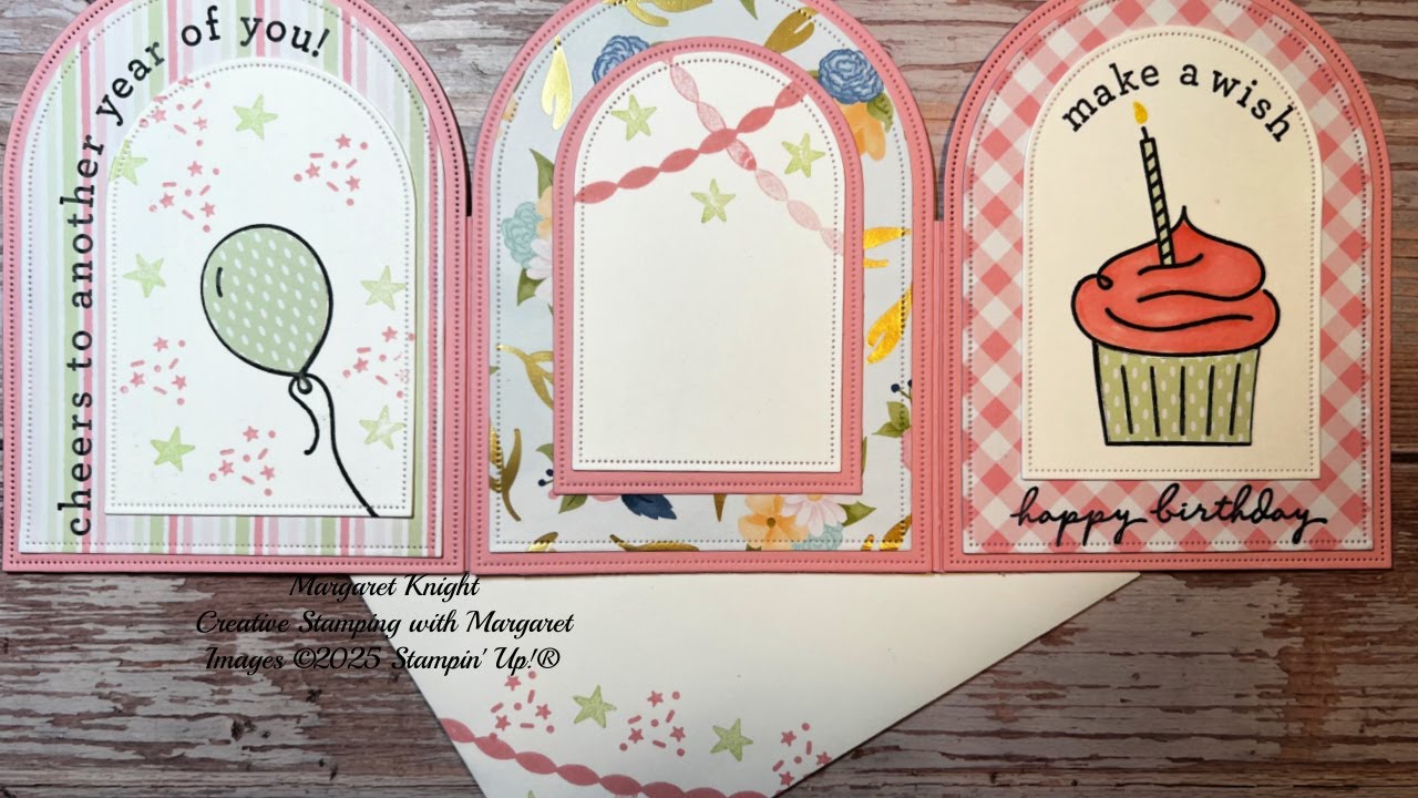 Arches Trifold Birthday Card 