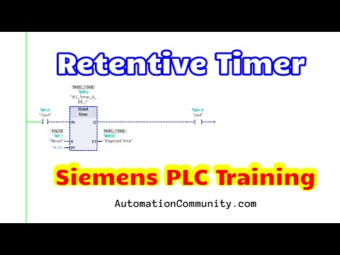 PLC Timers - Retentive Timer - Time Accumulator - TONR Instruction