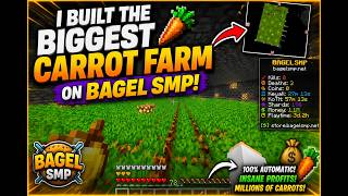 The Ultimate Carrot Farm for Bagel SMP #Minecraft #BagelSMP #Lifesteal #MinecraftSMP #CarrotFarm