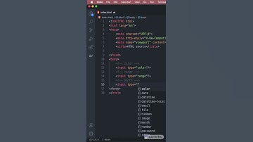 HTML input types you should know #shorts #programming #html