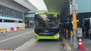 SMRT Buses Zhongtong LCK6126EVG N12 [SG3495Z] on Service 184 departing Bus Stop 17179