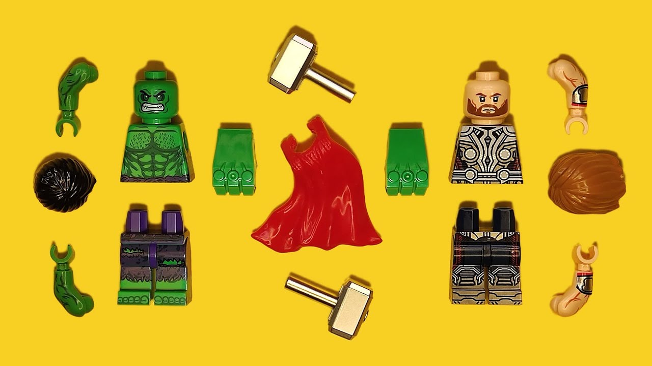 LEGO Hulk VS. Thor | The Avengers | Unofficial Minifigure | Marvel