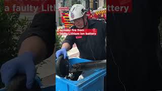 What happens when a damaged Lithium-ion battery is charged?
