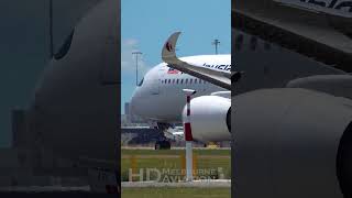 Super Close Up Malaysia Airlines Airbus A350 Takeoff At Melbourne Airport Australia
