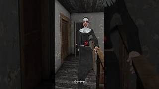 Granny Jumpscare As Evil Nun #shorts #granny #evilnun #mod #jumpscare #new #viral #horror #gaming