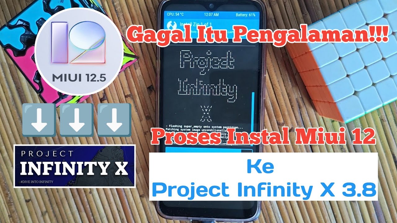 Proses Instal Rom Dari Miui 12 Ke INFINITY X 3.8 Di Redmi Note 7 - YouTube