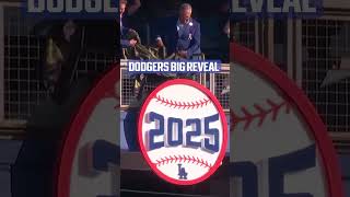 Famous The Dodgers reveal their 2025 championship sign at Dodger Stadium 👏 #OpeningDay Wealth