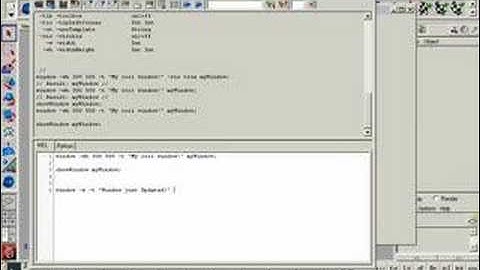Maya - Edit A Window In MEL