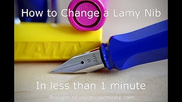 How to change a Lamy Safari Fountain Pen nib in less than 1 minute