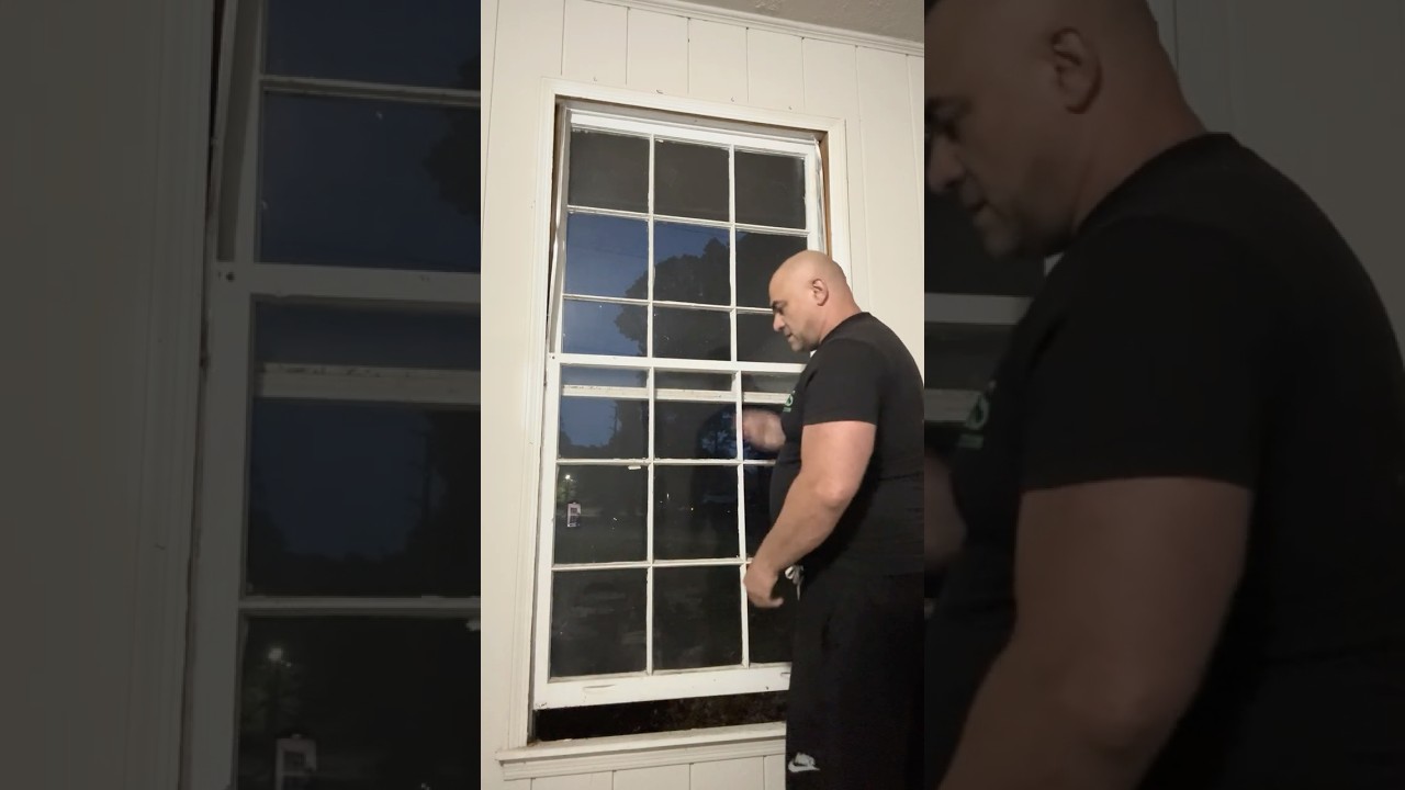 Wood Window replacement with new energy star vinyl windows from Home Depot - part 4