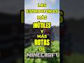 LAS ESTRUCTURAS MÁS INÚTILES Y MÁS ROTAS DE MINECRAFT