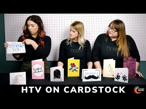HTV on Cardstock: The Yard Episode 4