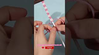 Cute Rose bracelet! #braceletmaking #diy#howtomake #howto #friendshipbracelet #braceletdesigns
