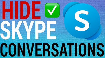 How To Hide & Unhide Skype Conversations