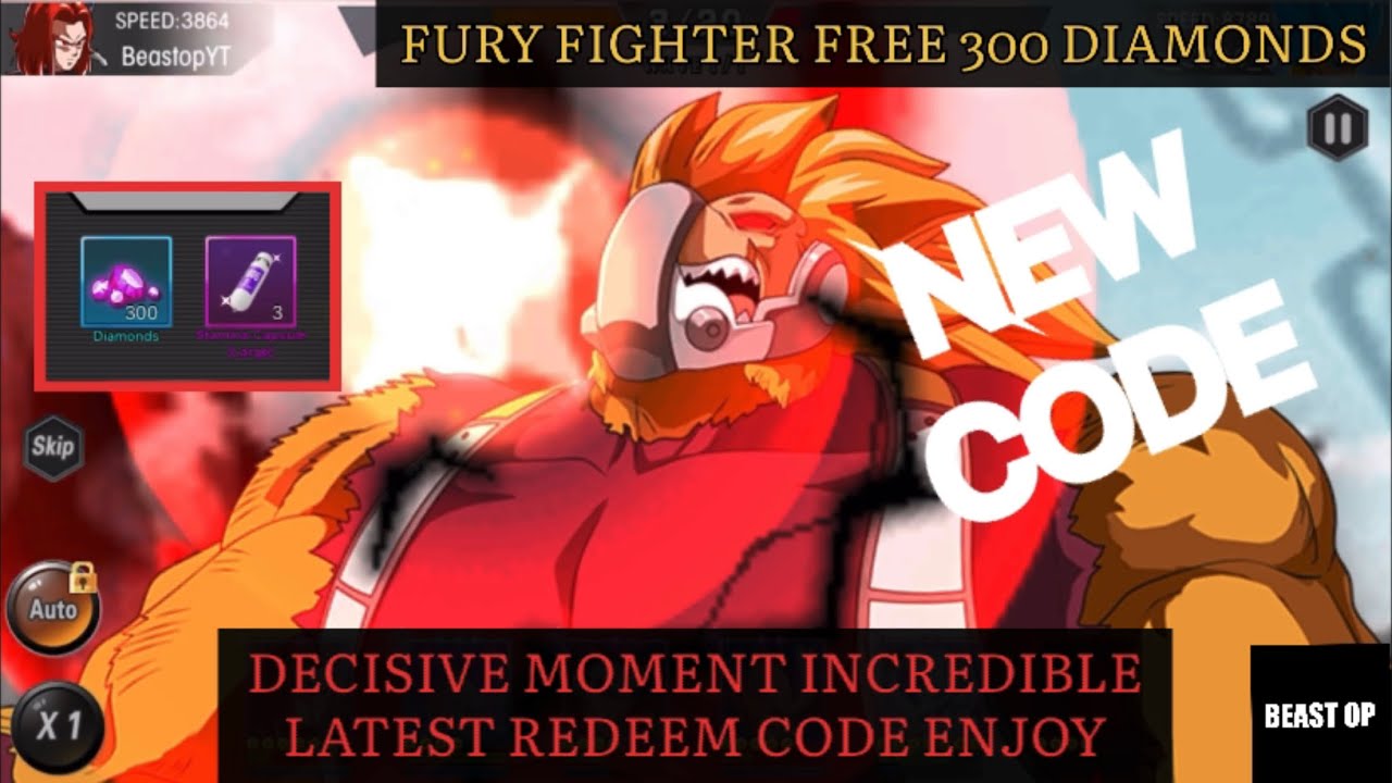 Free Diamonds New Gift Code Last Warrior Ultimate Fight Code - Fury Fighter 2 March Code