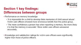 Kai Li Chung Police's and victim care officers' beliefs about memory and investigative interviewing