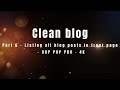 Part 6 - Listing all blog posts in front page - OOP PHP PDO - 4K